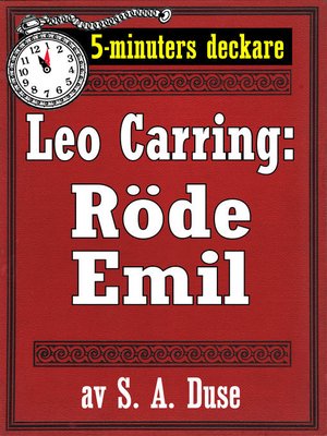 cover image of 5-minuters deckare. Leo Carring: Röde Emil. Detektivhistoria